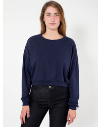 American Apparel California Fleece Cropped Sweatshirt