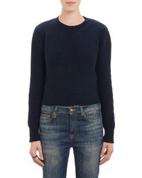 The Elder Statesman Cropped Pullover Sweater