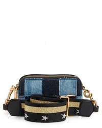 Marc Jacobs Denim Snapshot Crossbody Bag Blue
