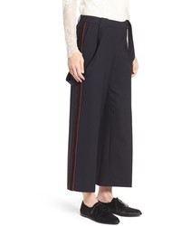Olivia Palermo + Chelsea28 High Rise Crop Suspender Pants