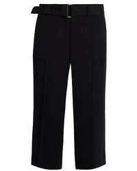 Vince High Rise Wide Leg Crepe Trousers