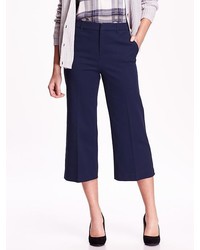 Old Navy High Rise Wide Leg Cropped Trousers
