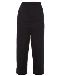 Marni Mid Rise Cropped Cotton Trousers