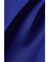 Victoria Beckham Cutout Brushed Satin Gown Royal Blue