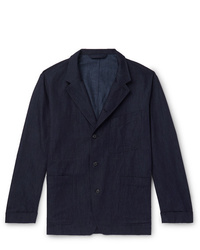Paul Smith Cotton Linen And Silk Blend Denim Chore Jacket