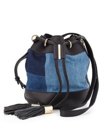 Clare V. Denim Bucket Bag - Blue Bucket Bags, Handbags - W2437067