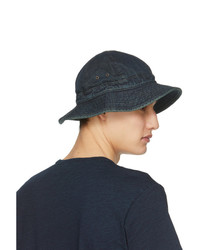 RRL Indigo Daisy M Bucket Hat