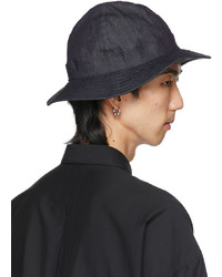 N. Hoolywood Navy Black Denim Bucket Hat