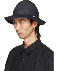 N. Hoolywood Navy Black Denim Bucket Hat