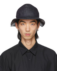 N. Hoolywood Navy Black Denim Bucket Hat