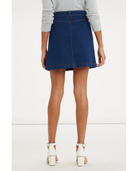 Oasis Buttoned Mini Skirt
