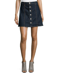 AG Adriano Goldschmied The Kety Button Front Denim Skirt Lonestar