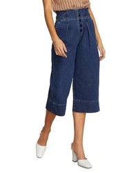 Habitual Button Fly High Rise Wide Leg Crop Nonstretch Jeans