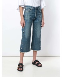 Citizens of Humanity Faded Buttoned Cropped Jeans