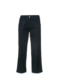 Blumarine Frayed Hem Cropped Jeans