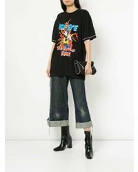 Tiger In The Rain Side Embellished Asymmetric Jeans