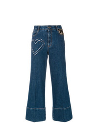 Stella McCartney Stud Detail Cropped Flare Jeans
