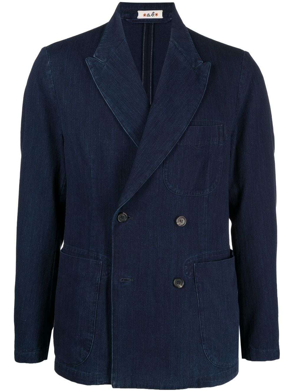 Alberto Biani Double Breasted Denim Jacket, $580 | farfetch.com | Lookastic