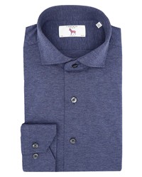 Lorenzo Uomo Trim Fit Knit Denim Dress Shirt
