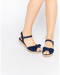 Asos Collection Jilly Anne Bow Espadrille Sandals