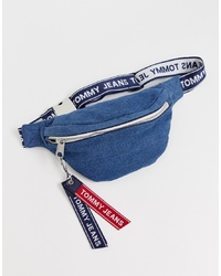 Tommy Jeans Denim Bumbag With Logo Tape