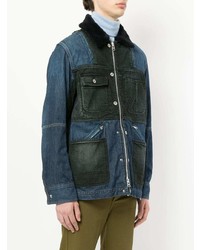 Sacai Patchwork Denim Jacket, $538 | farfetch.com | Lookastic
