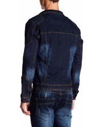 X-Ray Biker Stitch Denim Jacket