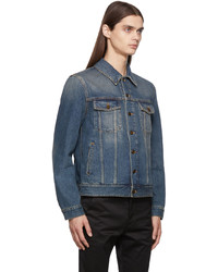 Saint Laurent Blue Denim Classic Vintage Jacket