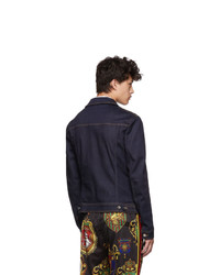 Dolce and Gabbana Blue Denim Dg Logo Jacket