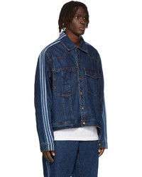 adidas x IVY PARK Blue Denim Monogram Jacket