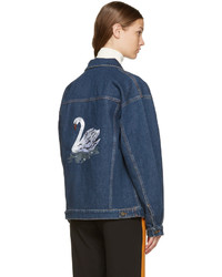 Stella McCartney Blue Denim Swan Jacket