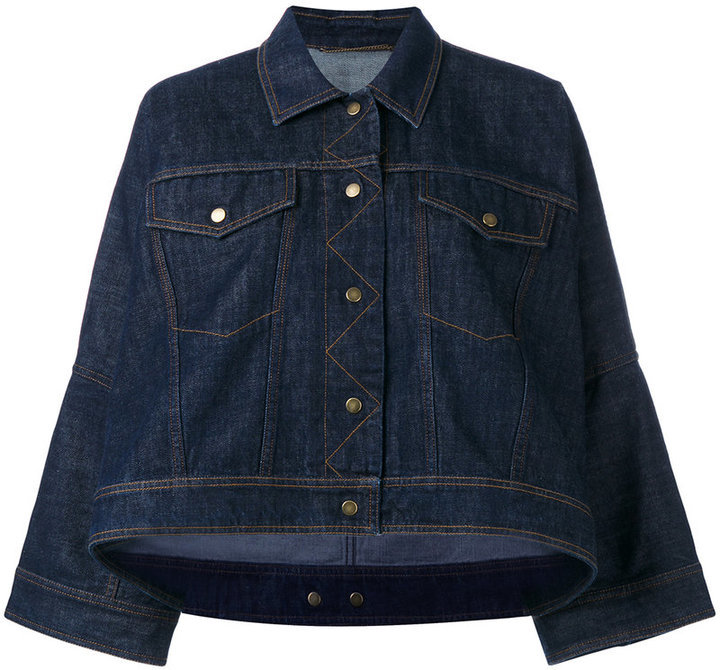Kenzo Cape Denim Jacket, $625 | farfetch.com | Lookastic