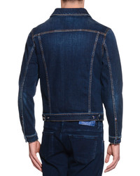 Stefano Ricci Contrast Stitch Denim Jacket