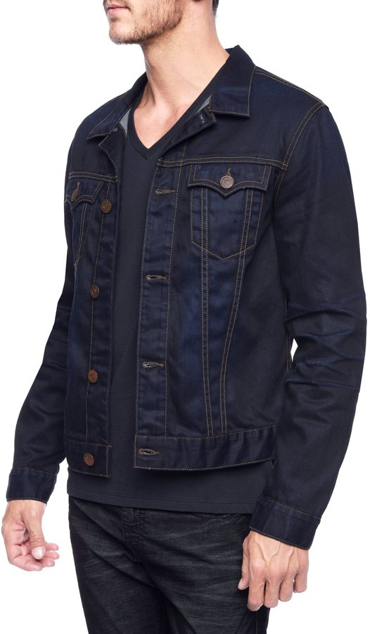 True Religion Danny Dark Cast Renegade Jacket, $248 | True Religion ...