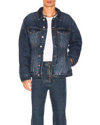 Martine Rose Darted Denim Jacket With Quilted Lining