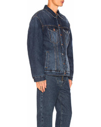 Martine Rose Darted Denim Jacket With Quilted Lining