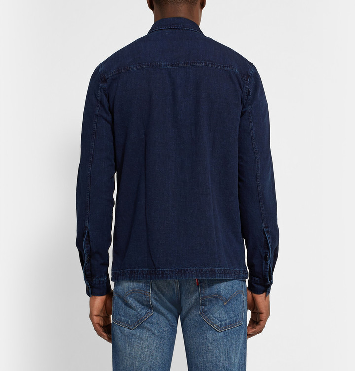 Folk Denim Shirt Jacket, $280 | MR PORTER | Lookastic.com