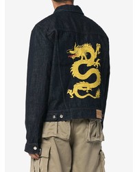 Kenzo Dragon Embroidered Back Denim Jacket