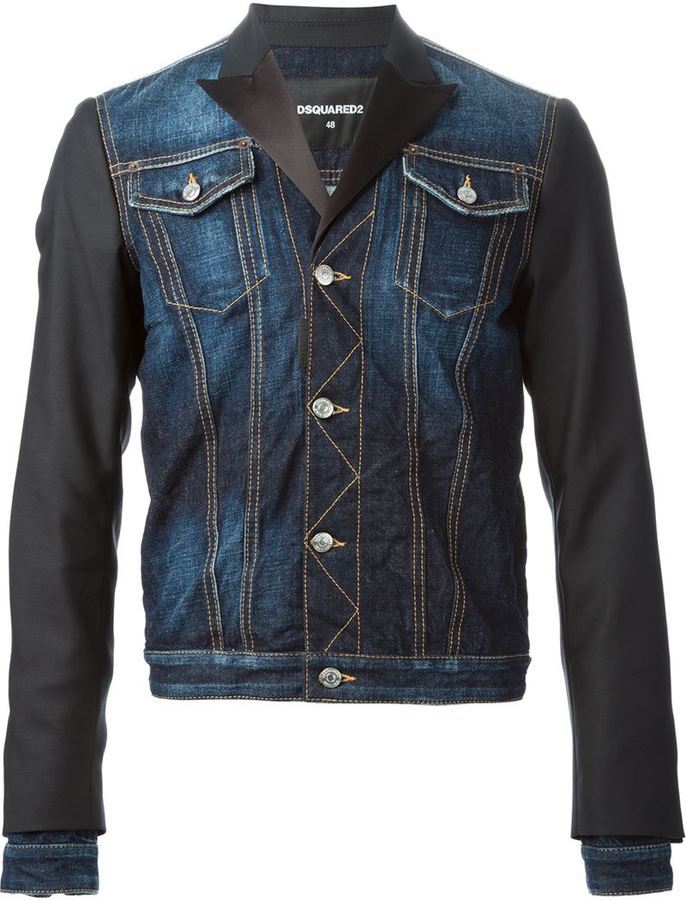 DSQUARED2 Panelled Denim Jacket, $1,251 | farfetch.com | Lookastic