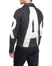 G Star G Star Raw Painted Denim Jacket 3d Dark Aged