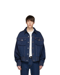 Feng Chen Wang Indigo Levis Edition Contrast Denim Jacket
