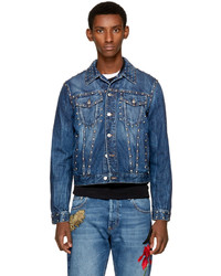 Alexander McQueen Indigo Studded Denim Jacket