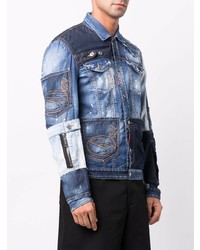 DSQUARED2 Jeans Patchwork Denim Jacket