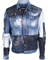 DSQUARED2 Jeans Patchwork Denim Jacket