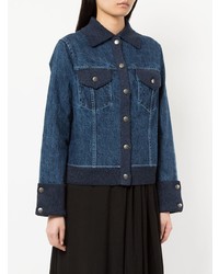 Onefifteen Knitted Trim Denim Jacket