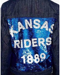 Lee Jeans Sequin Kansas Riders Denim Jacket