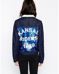 Lee Jeans Sequin Kansas Riders Denim Jacket