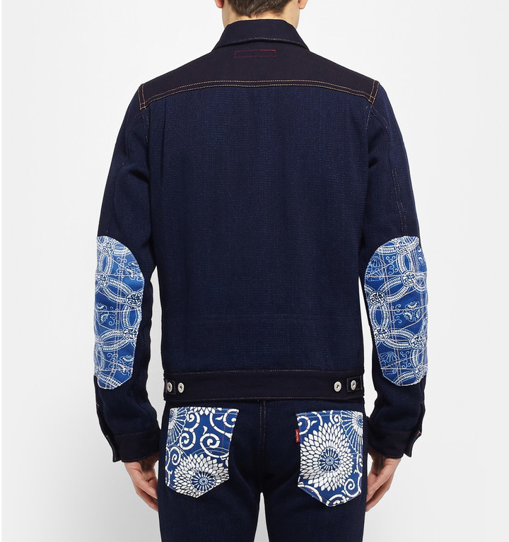 Junya Watanabe Levis Patchwork Denim Jacket, $895 | MR PORTER | Lookastic