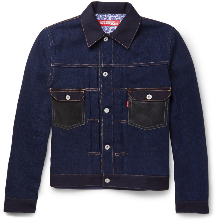 Junya Watanabe Levis Patchwork Denim Jacket, $895 | MR PORTER | Lookastic