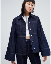 Weekday Limited Collection Seamed Denim Coach Jacket